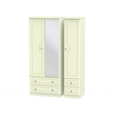 Bude Tall Triple 2 Drawer Mirror + Drawer Robe Bude Tall Triple 2 Drawer Mirror + Drawer Robe