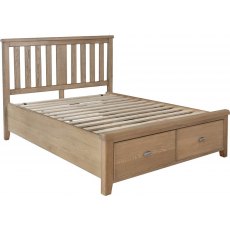 Selkirk Bedframe With Wooden Headboard And 2 Drawer Footboard Selkirk Bedframe With Wooden Headboard And 2 Drawer Footboard