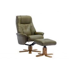 Bath Recliner Chair + Free Footstool In Olive Green Bath Recliner Chair + Free Footstool In Olive Green