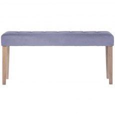 Budleigh Medium Velvet Dining Bench (104cm) Budleigh Medium Velvet Dining Bench (104cm)