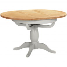 Budleigh Painted Round Extending Pedestal Dining Table Budleigh Painted Round Extending Pedestal Dining Table