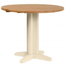 Budleigh Painted Round Drop Leaf Dining Table Budleigh Painted Round Drop Leaf Dining Table