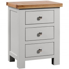 Budleigh Painted 3 Drawer Bedside Chest Budleigh Painted 3 Drawer Bedside Chest