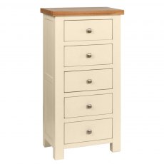 Budleigh Painted 5 Drawer Tall Chest Budleigh Painted 5 Drawer Tall Chest