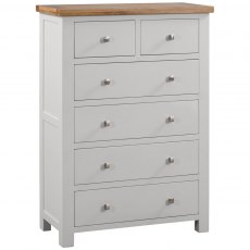 Budleigh Painted 2 Over 4 Drawer Chest Budleigh Painted 2 Over 4 Drawer Chest