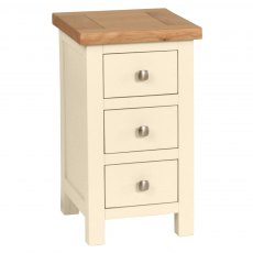 Budleigh Painted Compact 3 Drawer Bedside Budleigh Painted Compact 3 Drawer Bedside