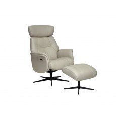 Faversham Swivel Recliner + Free Footstool In Mushroom Faversham Swivel Recliner + Free Footstool In Mushroom