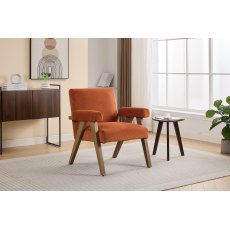 Eton Accent Chair In Orange Eton Accent Chair In Orange