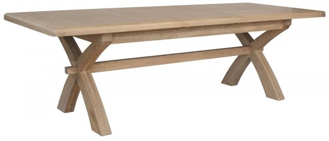 Cross leg extending dining outlet table