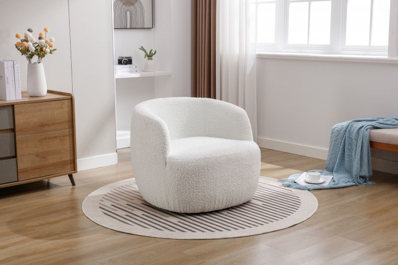 Tipton Accent Chair In Ivory