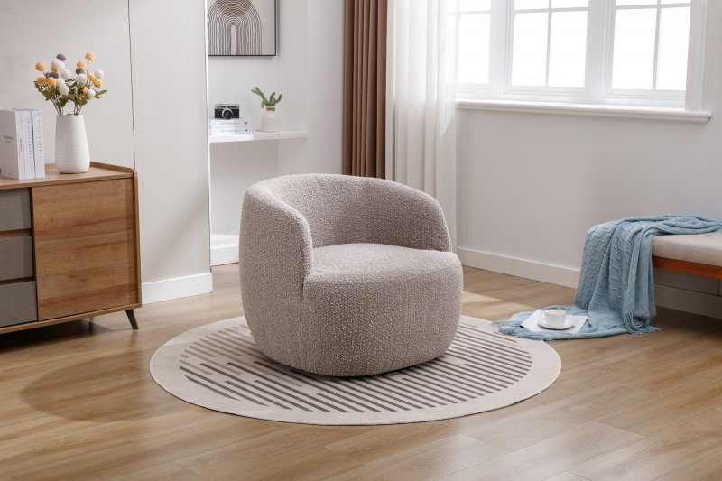 Tipton Accent Chair In Almond