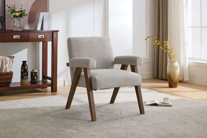 Eton Accent Chair In Mushroom