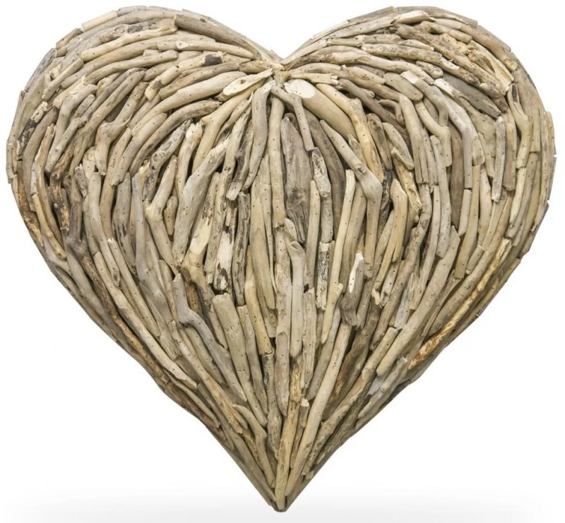 Driftwood Medium Heart