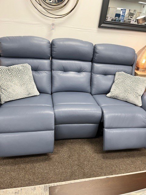 Stafford Leather 3 Seater Power Reclining Sofa