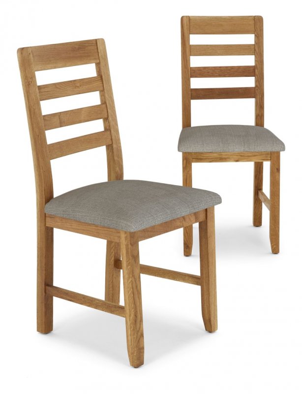 Chiltern Slatted Dining Chair - Linen (Set Of 2)