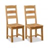 Abingdon Slatted Chair With Wooden Seat (Set Of 2)